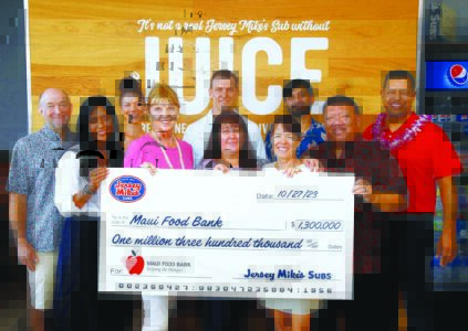 Jersey Mike’s donates $1.3M to food bank